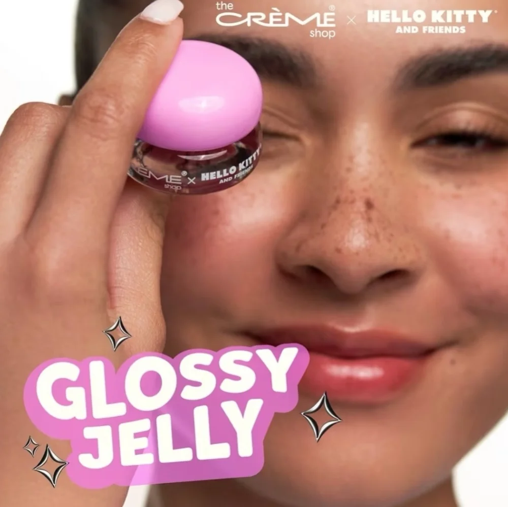 The Creme Shop × Hello Kitty Lip Gloss Jelly Tinted Peptide Apricot Sanrio NEW